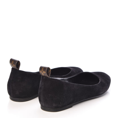 Louis Vuitton Suede Monogram Uniformes Ballet Flats 36 Black 4 of 9