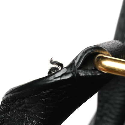 Alexander McQueen Pebbled Calfskin Padlock Pocket Tote Black 10 of 10