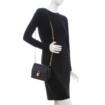 Tom Ford Calfskin Mini Leonica Padlock Satchel Bag Black 2 of 8
