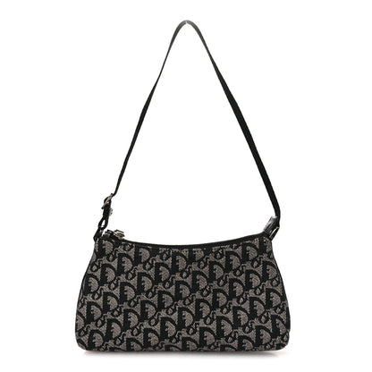 Christian Dior Monogram Shoulder Bag Pochette Black 1 of 11