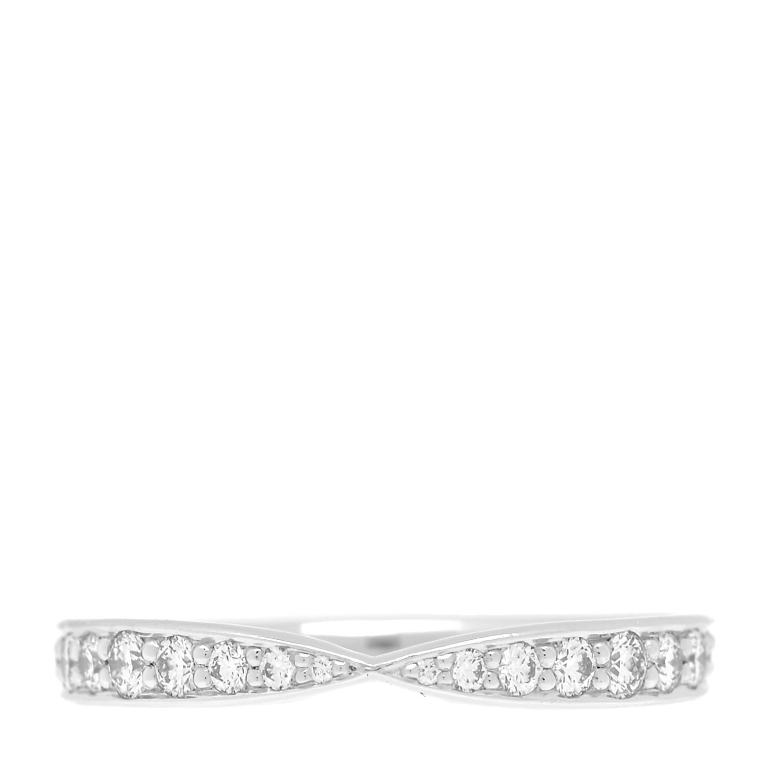 Tiffany Platinum Diamond Harmony Bead-set Band Ring 48 4.5 1 of 5