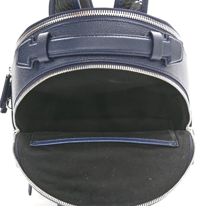 MCM Calfskin Visetos Floral Leopard Klassik Small Stark Backpack Blue Black 5 of 9