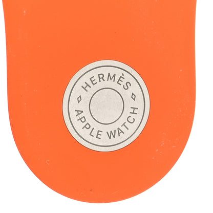 Hermes Silicone 44mm Apple Sports Watch Single Tour Band M/L Orange 3 of 5