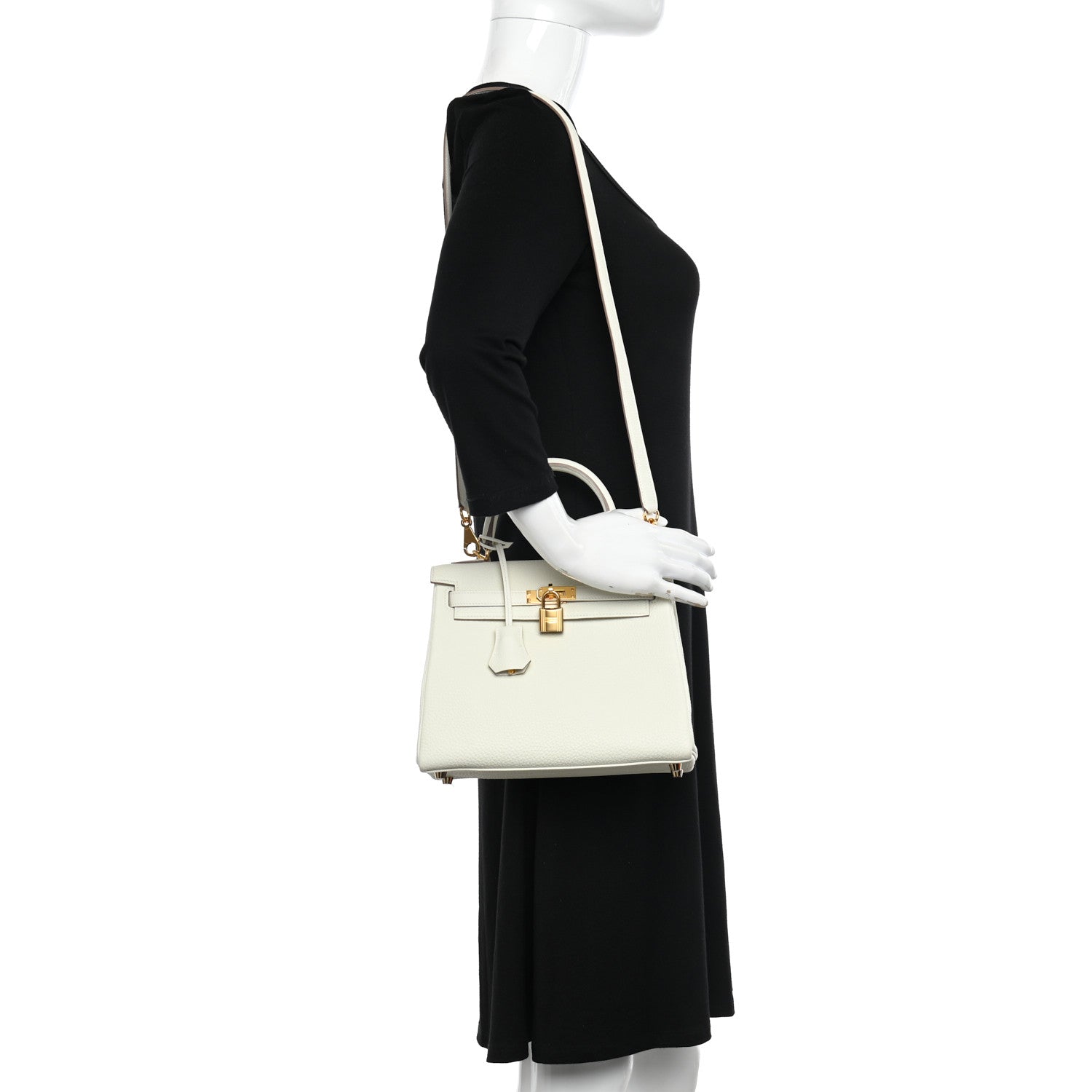 Hermes Togo Kelly Retourne 25 Mushroom 2 of 11