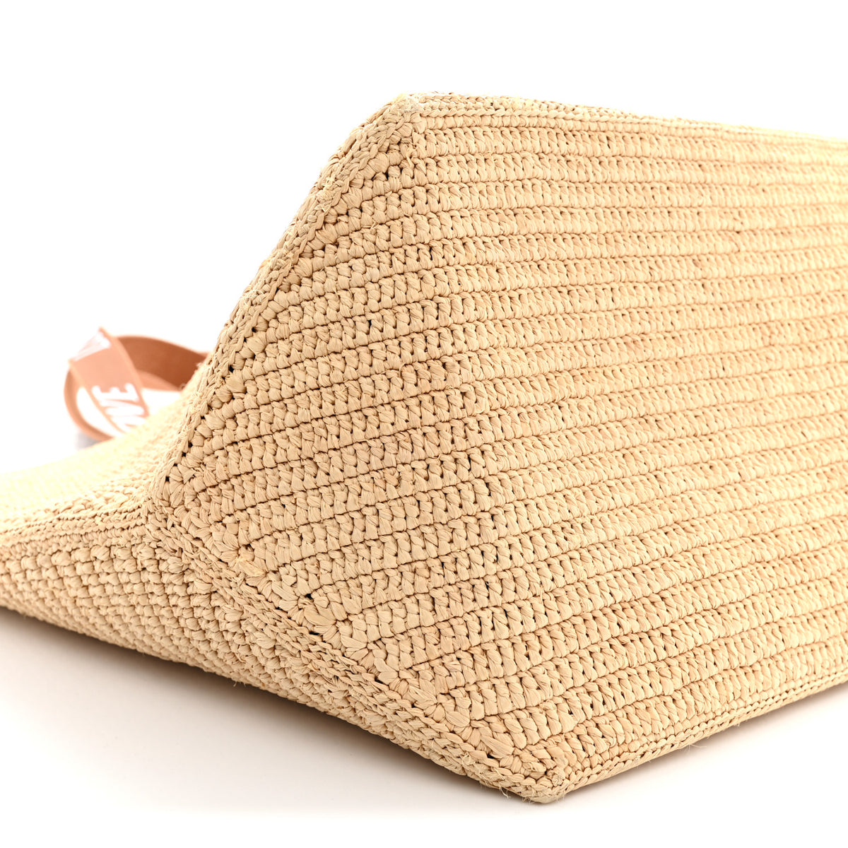 Loewe Raffia Paulas Ibiza Fold Shopper Tote Natural Tan 9 of 11