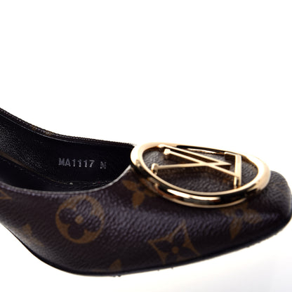 Louis Vuitton Monogram Madeleine Pumps 38 9 of 10