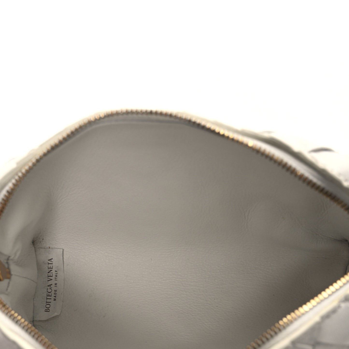 Nappa Intrecciato Candy Loop Camera Bag White