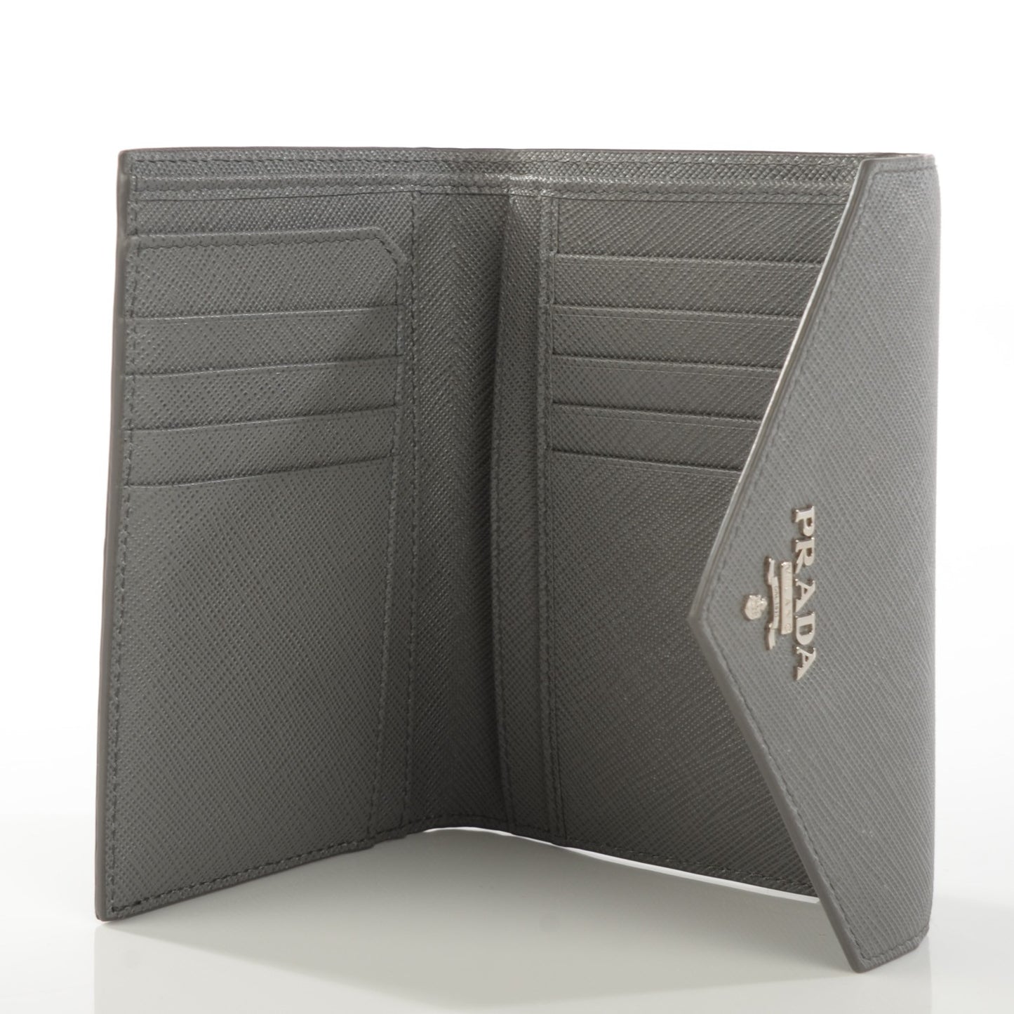 Saffiano Metal Compact Envelope Wallet Marmo