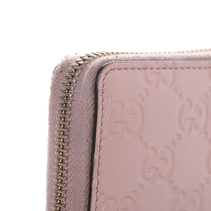Gucci Guccissima Bow Zip Around Wallet Pink 11 of 13