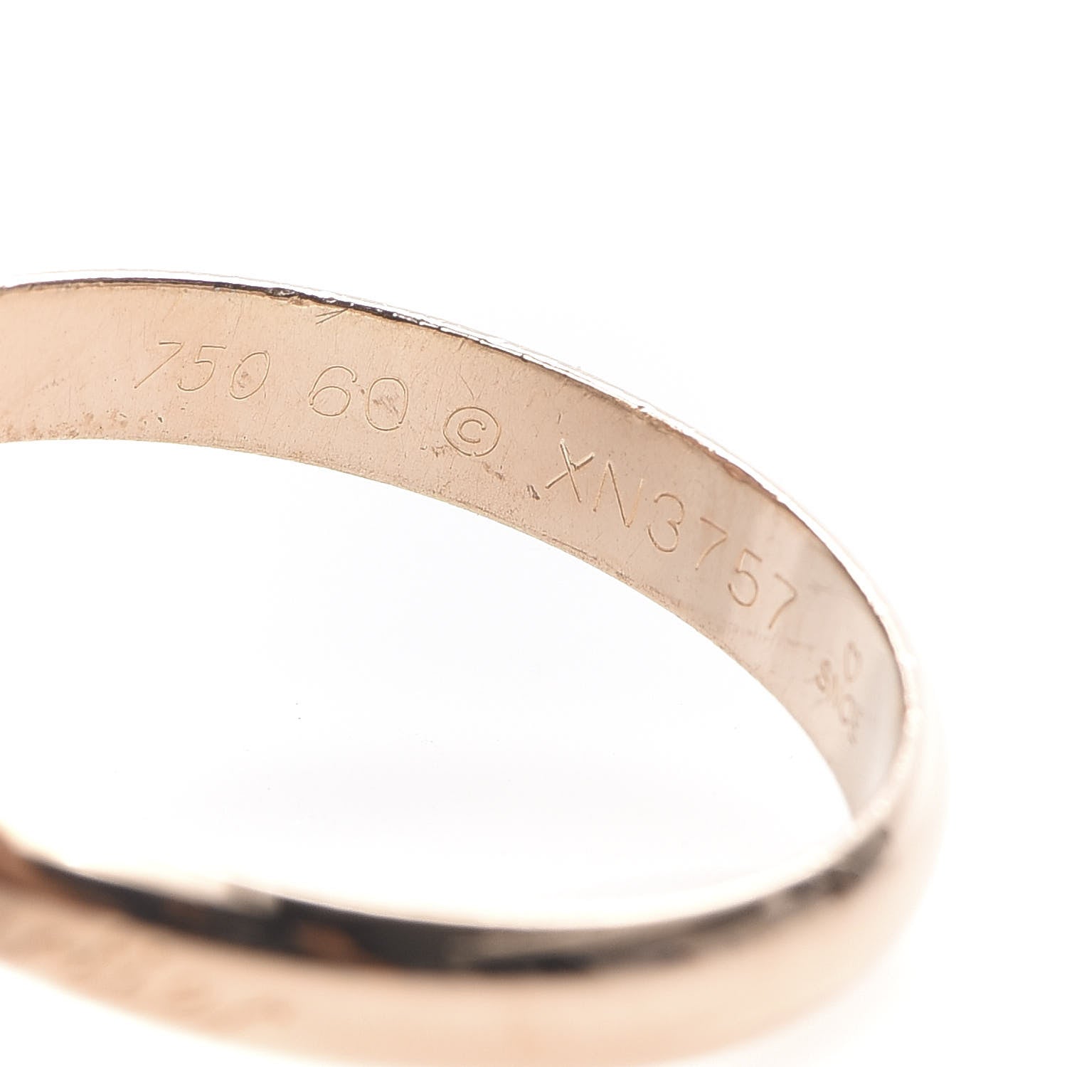 Cartier 18K Pink Yellow White Gold Classic Trinity Ring 60 9 4 of 5
