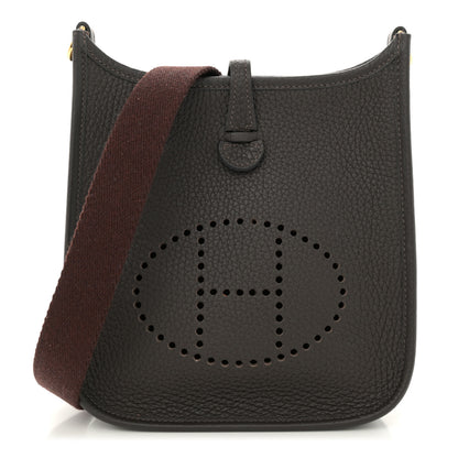 Hermes Taurillon Clemence Amazone Evelyne TPM Macassar Havane 1 of 11