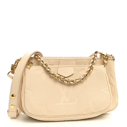 Louis Vuitton Empreinte Monogram Giant Multi Pochette Accessories Cream 1 of 11