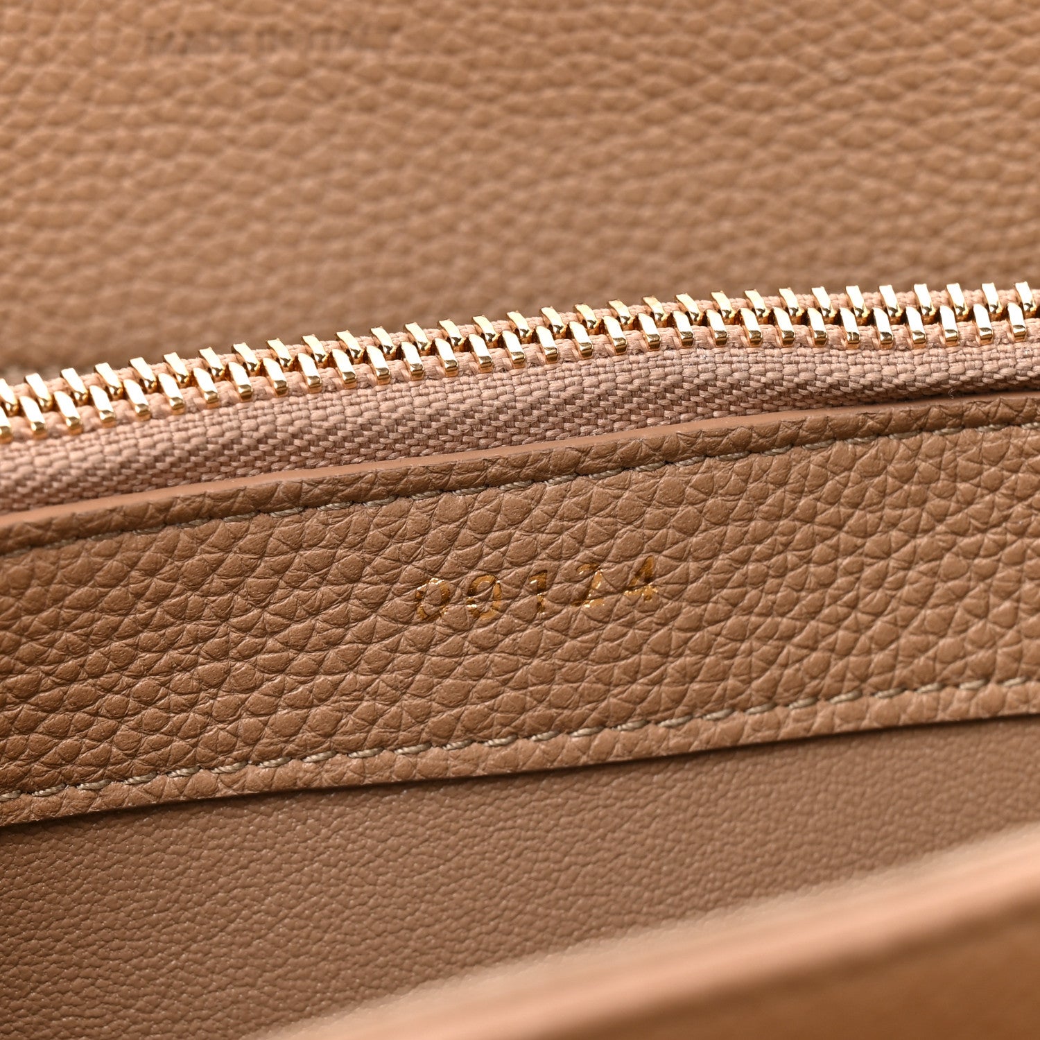 Celine Grained Calfskin Small 16 Top Handle Bag Beige 7 of 12