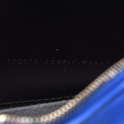 Balenciaga Smooth Calfskin Logo XS Everyday Camera Bag Bleu Prim White 12 of 14