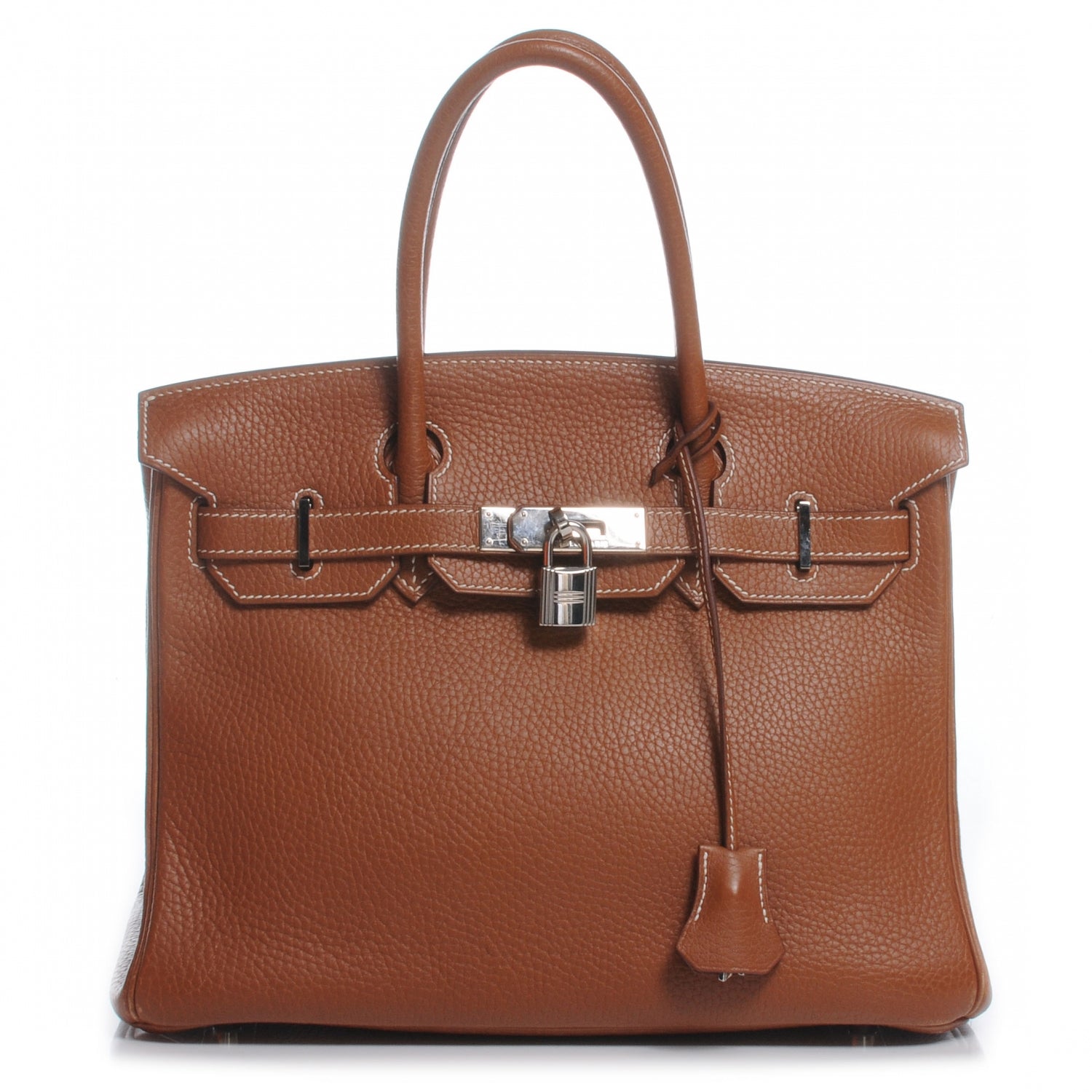 Hermes Taurillon Clemence Birkin 30 Gold 1 of 12