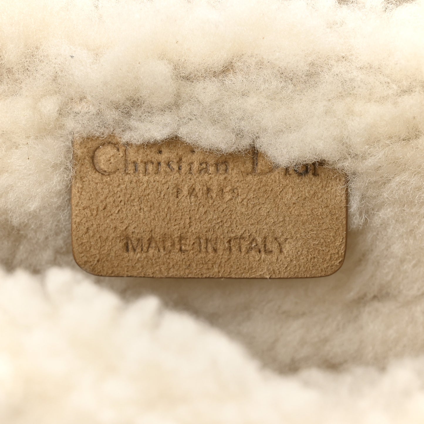 Shearling Saddle Bag Camel