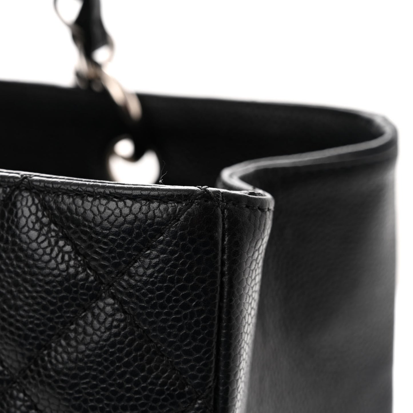 Caviar Quilted Grand Shopping Tote GST Black
