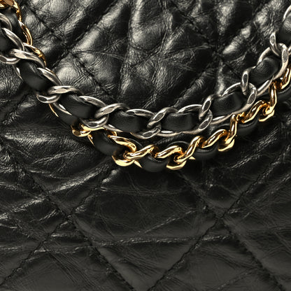 Chanel Aged Calfskin Quilted Small Gabrielle Hobo Black 8 of 10