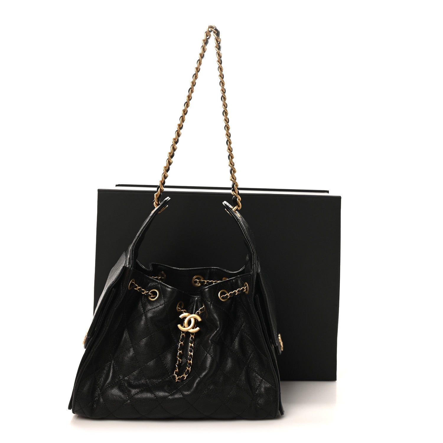 Chanel Caviar Quilted Small Chanel 25 Handbag Black 9 of 11
