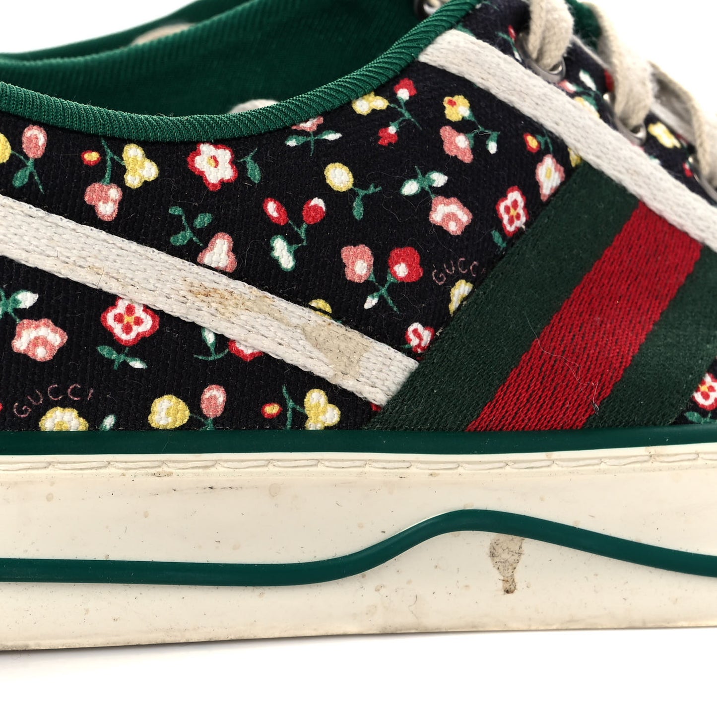 X LIBERTY OF LONDON Canvas Web Holly Print Womens 1977 Tennis Sneakers 40 Black