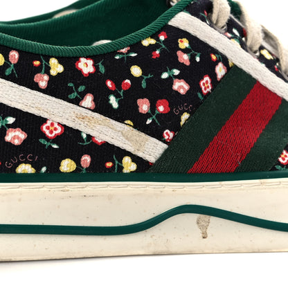 Gucci X LIBERTY OF LONDON Canvas Web Holly Print Womens 1977 Tennis Sneakers 40 Black 5 of 9