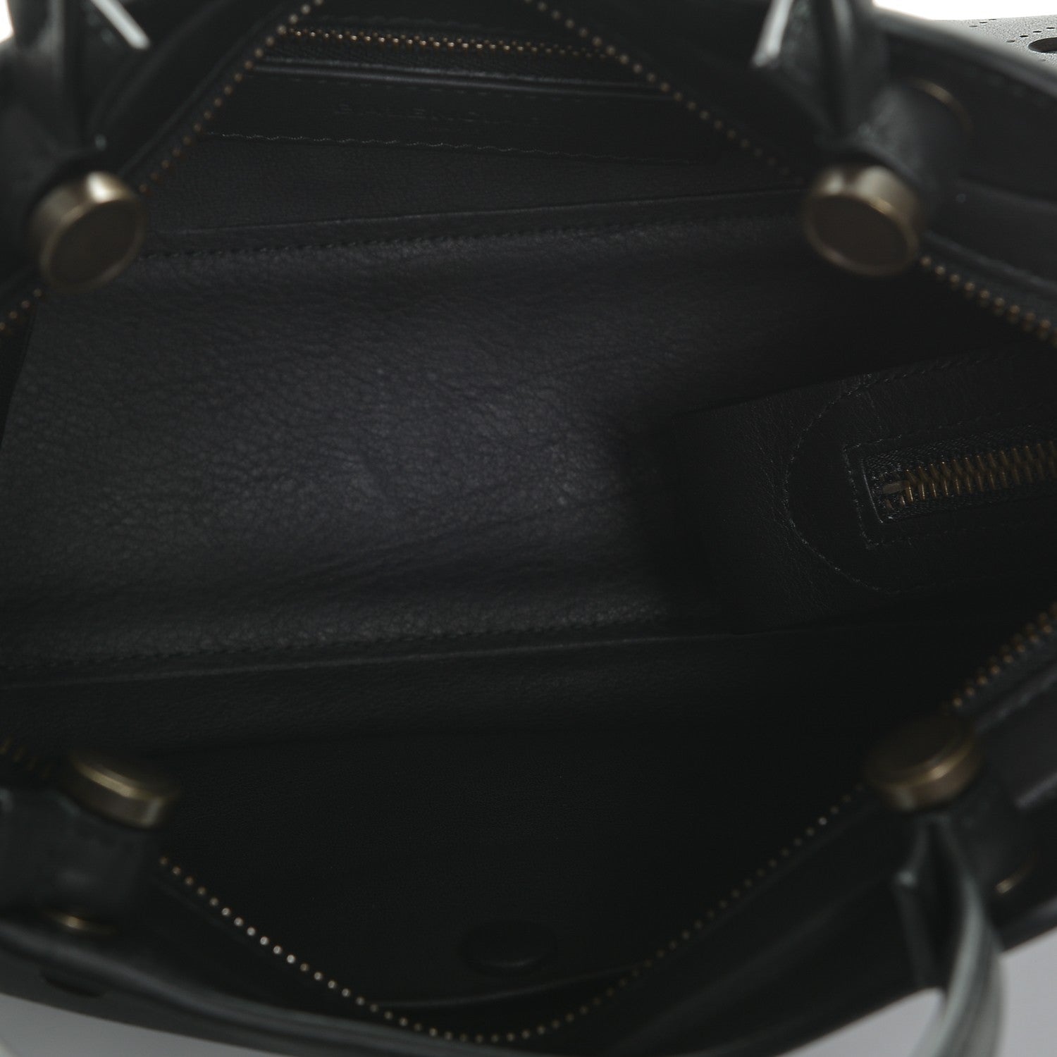 Balenciaga Veau Soyeux Perforated Blackout Hardware S City Black 5 of 6