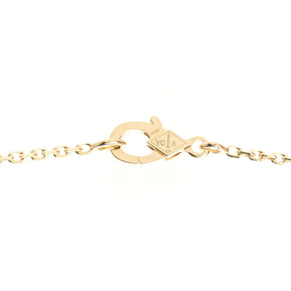 Van Cleef & Arpels 18K Yellow Gold Mother of Pearl Vintage Alhambra Pendant Necklace 4 of 7