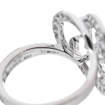 Chanel 18K White Gold Diamond Fil de Camelia Ring 51 5.75 5 of 7