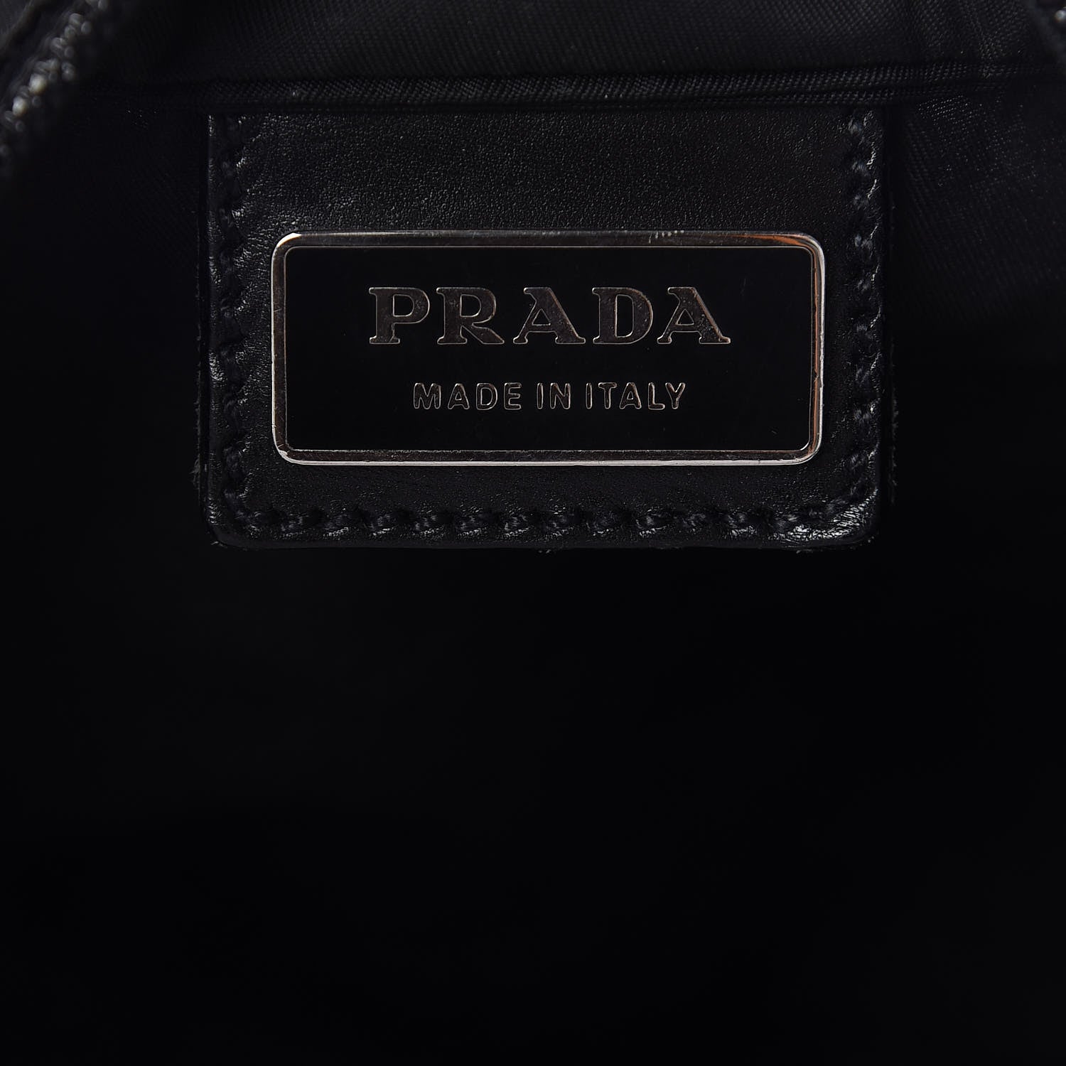 Prada Nylon Flat Messenger Bag Black 6 of 11