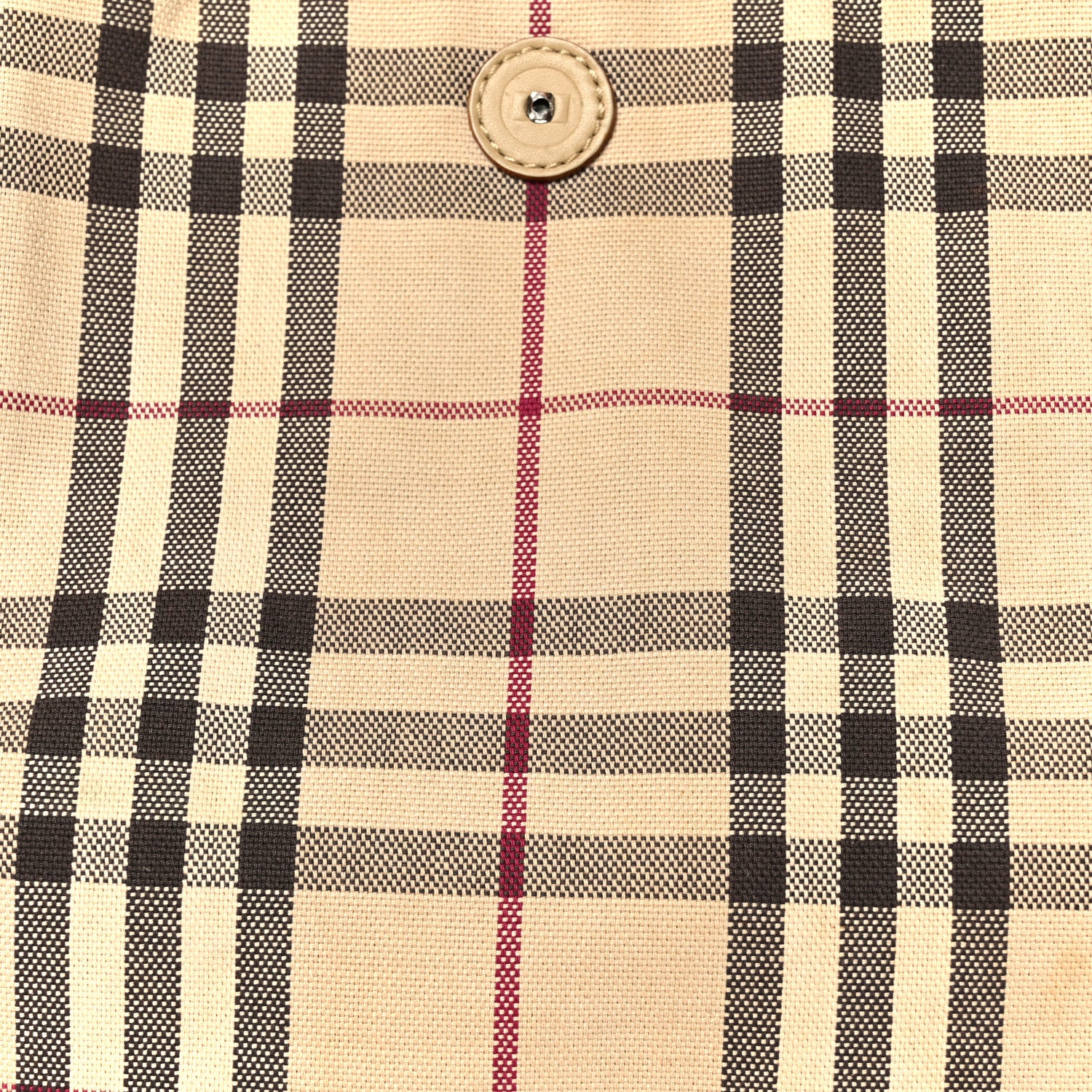 Burberry Vintage Check Tote Red 8 of 12