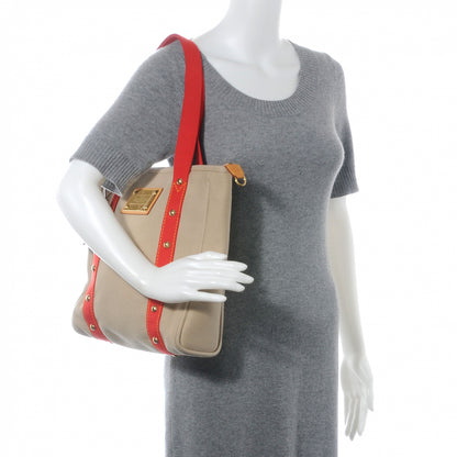 Louis Vuitton Toile Antigua Cabas MM Beige 2 of 7