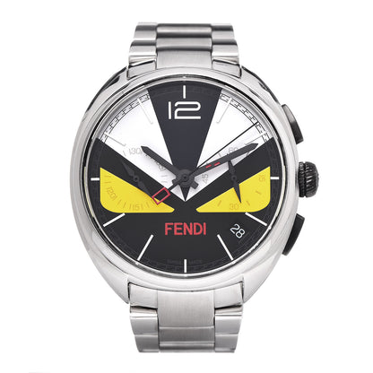 Fendi Stainless Steel 40mm Momento Monster Chronograph Quartz Watch 1 of 6