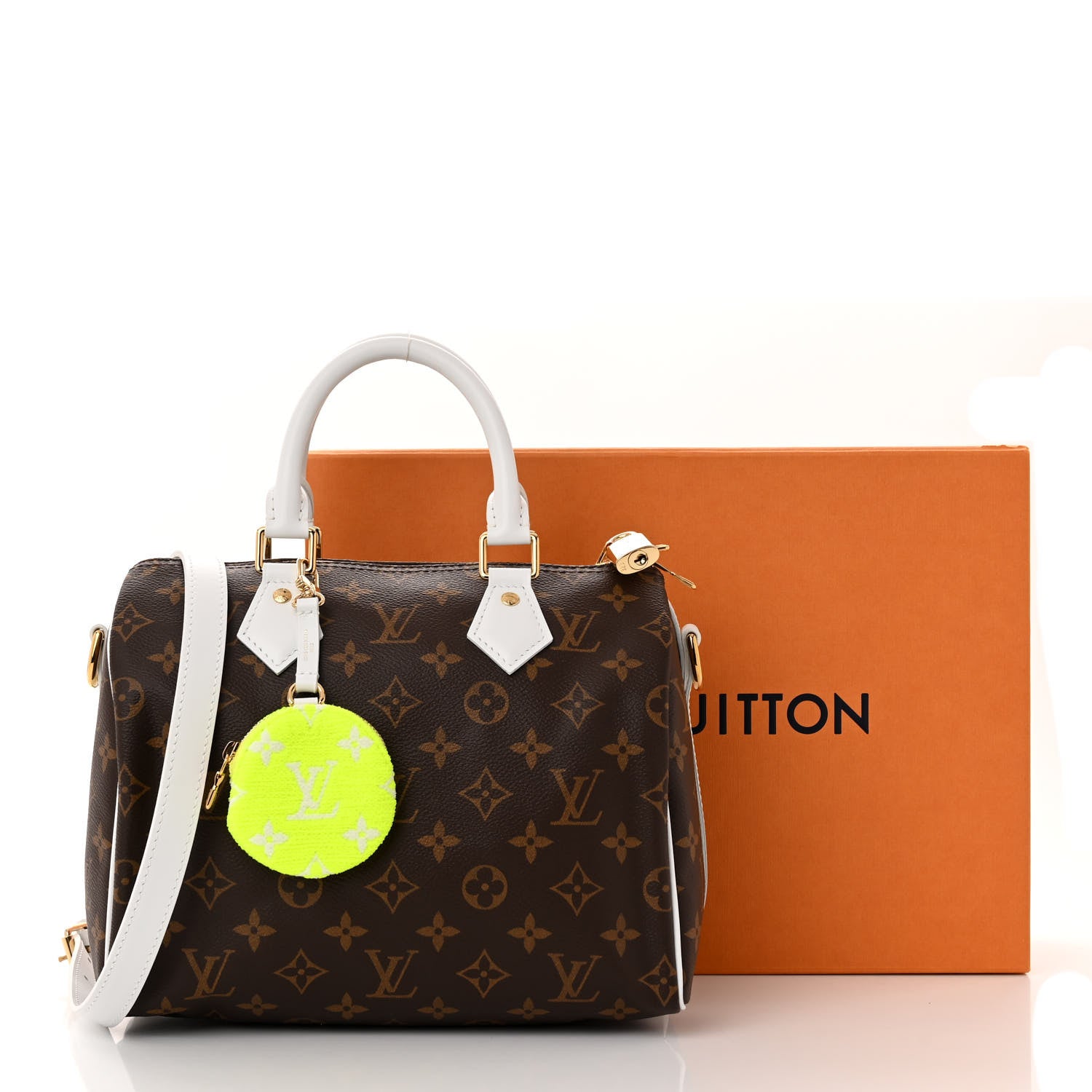 Louis Vuitton Monogram LV Match Speedy Bandouliere 25 White 10 of 10