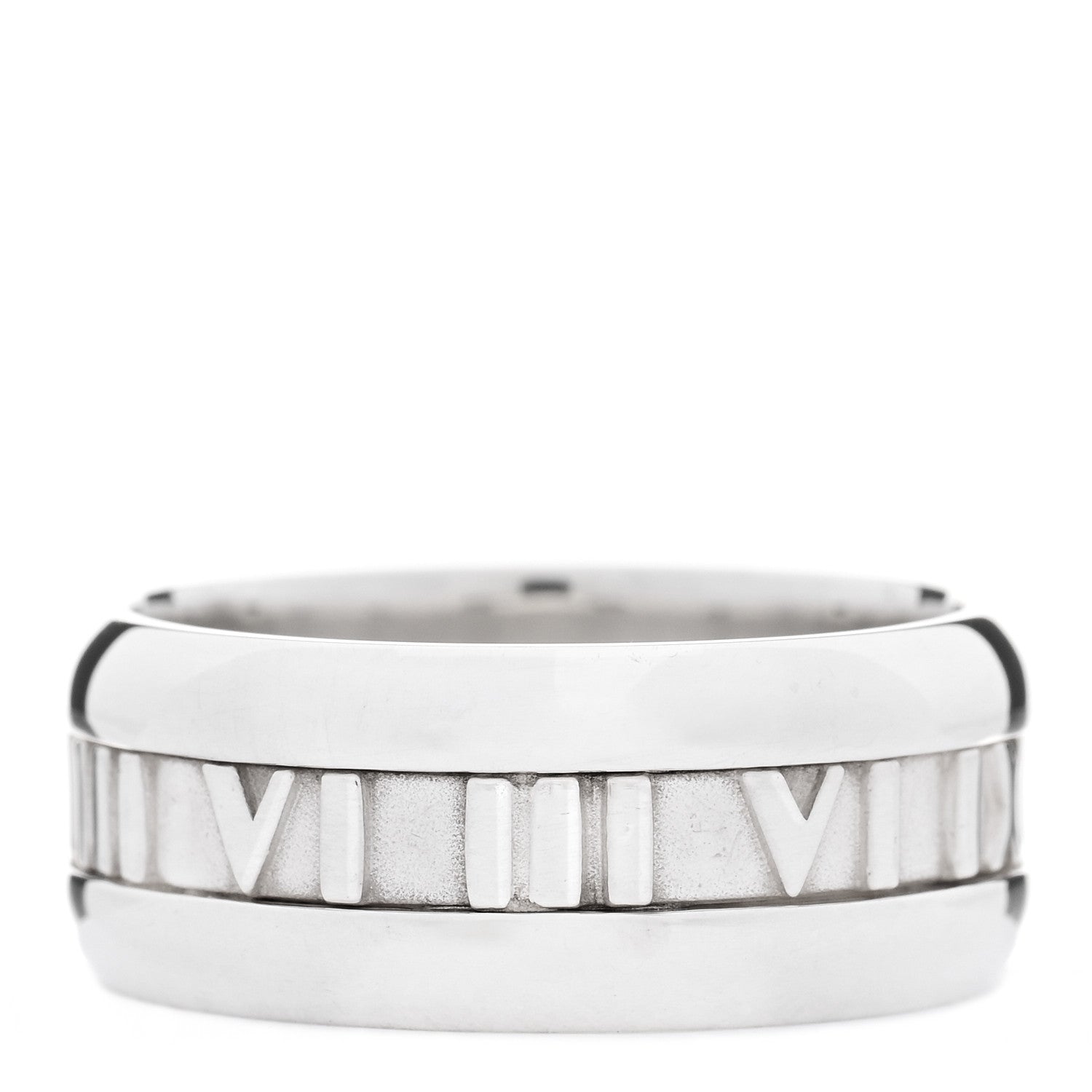 Tiffany Sterling Silver Atlas Band Ring 60 9.25 1 of 4