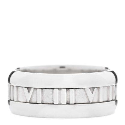 Tiffany Sterling Silver Atlas Band Ring 60 9.25 1 of 4