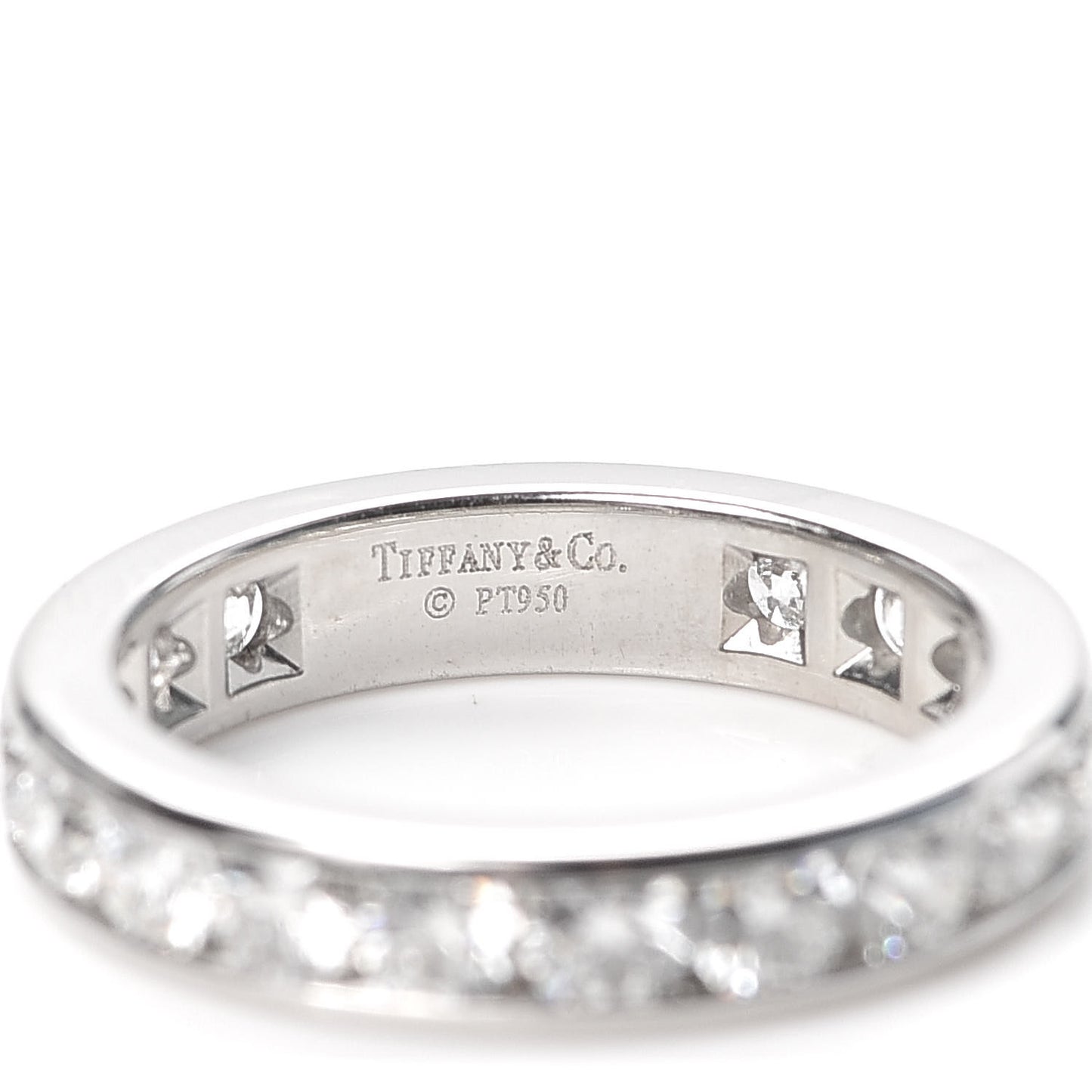 Platinum Diamond 2.00ctw Eternity Wedding Band Ring 50 5.25