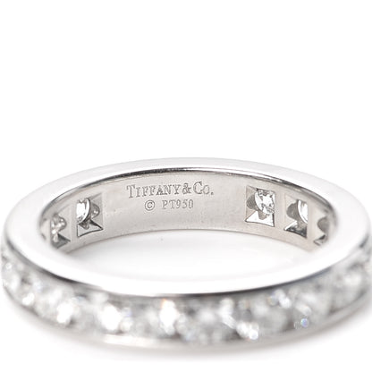 Tiffany Platinum Diamond 2.00ctw Eternity Wedding Band Ring 50 5.25 4 of 4