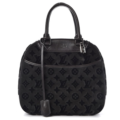 Louis Vuitton Monogram Suede Tuffetage Deauville Cube Gris 1 of 13