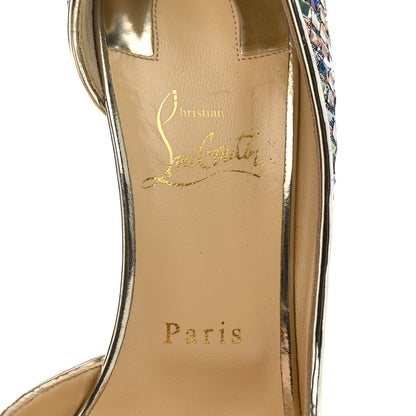 Christian Louboutin Tresse Vitraux Specchio Iriza 100 Pumps 39 Multicolor Silver 8 of 10