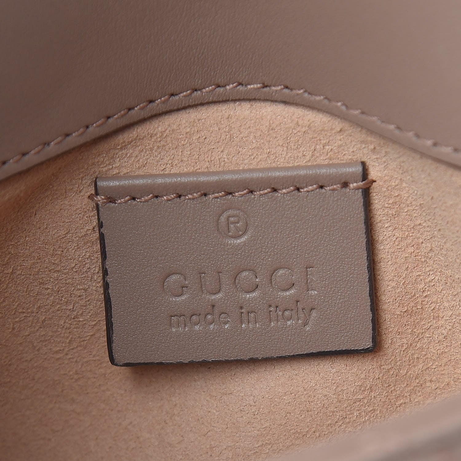 Gucci Calfskin Matelasse Super Mini GG Marmont Shoulder Bag Porcelain Rose 6 of 11