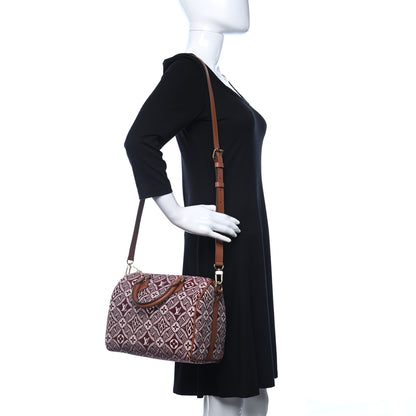 Louis Vuitton Jacquard Since 1854 Speedy Bandouliere 25 Bordeaux 2 of 11