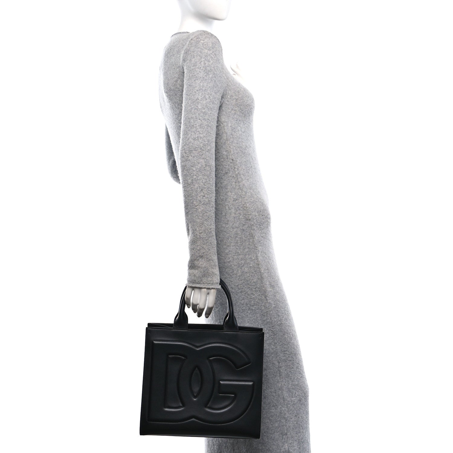 Dolce & Gabbana Calfskin DG Daily Shopper Tote Black 2 of 9