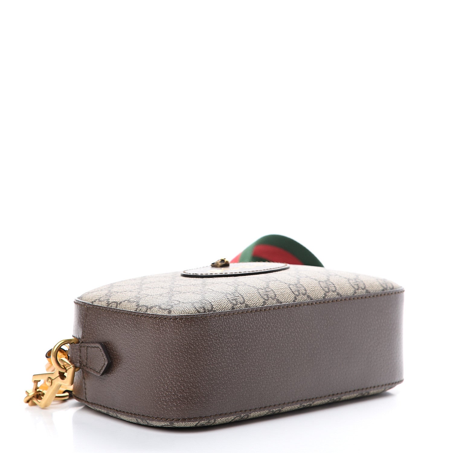 Gucci GG Supreme Monogram Web Neo Vintage Shoulder Bag Beige New Acero Crop 3 of 13