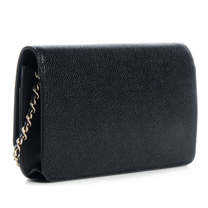 Chanel Caviar Timeless CC Wallet on Chain WOC Black 3 of 9