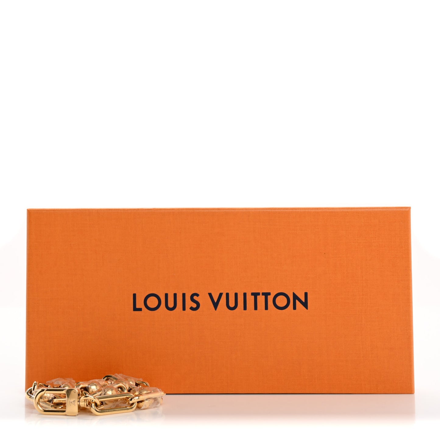LV X TM Metal Pochette Accessories Chain Strap Gold