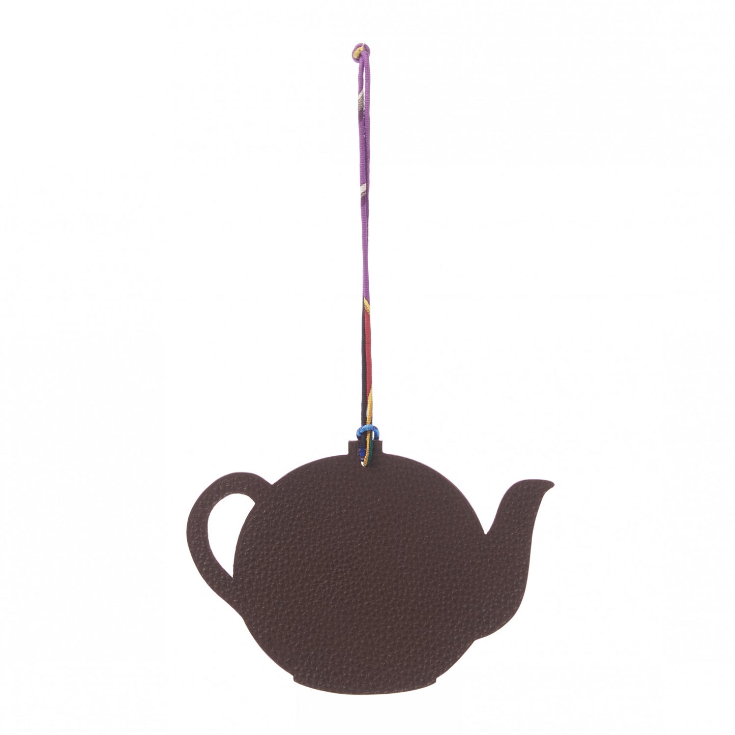 Togo Epsom Petit H Teapot Bag Charm GM Bambou Ebene