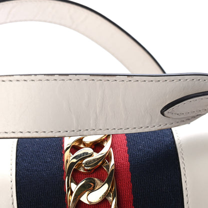 Gucci Calfskin Small Sylvie Shoulder Bag Off White 6 of 6