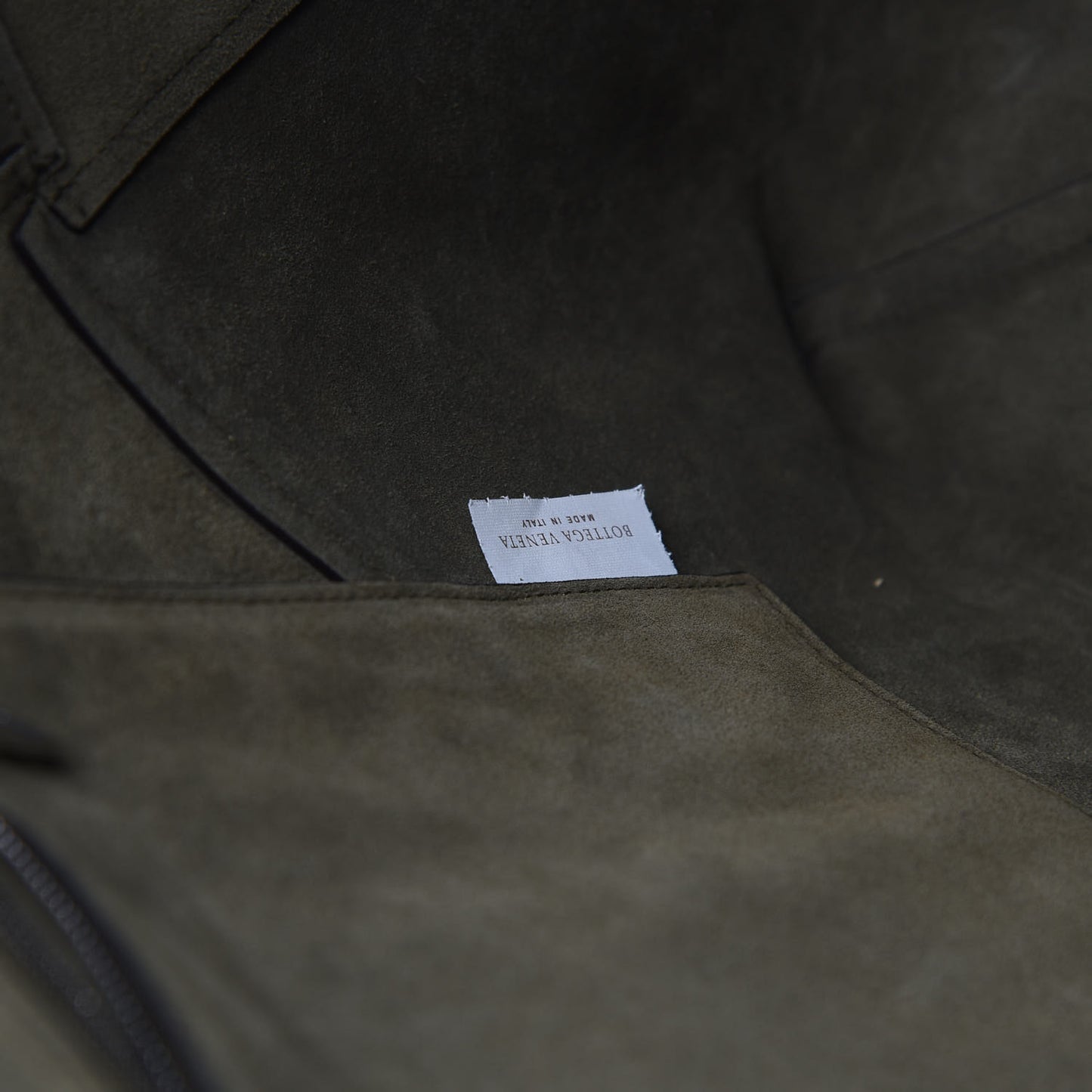 Butter Calfskin Patchwork Tote Army Green