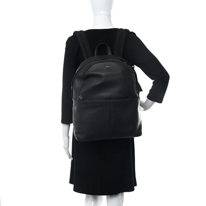 Christian Dior Calfskin Nylon Backpack Black 2 of 9