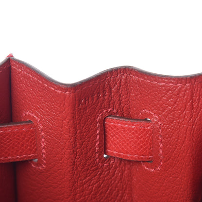 Hermes Epsom Kelly Sellier 32 Rouge Casaque 19 of 35